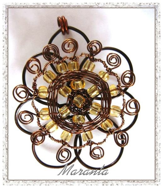 wire wrapping zawieszka