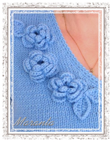 Sweter na drutach