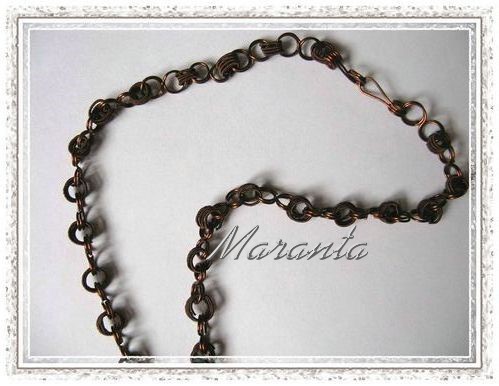 wire wrapping naszyjnik