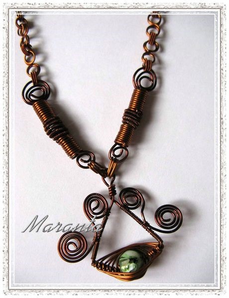 wire wrapping naszyjnik