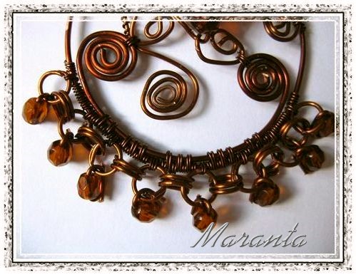 wire wrapping naszyjnik