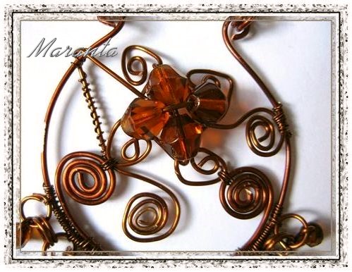 wire wrapping naszyjnik