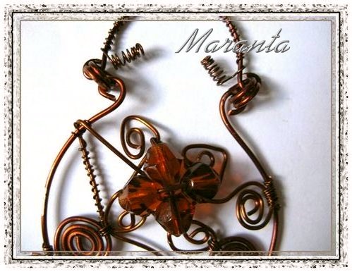 wire wrapping naszyjnik