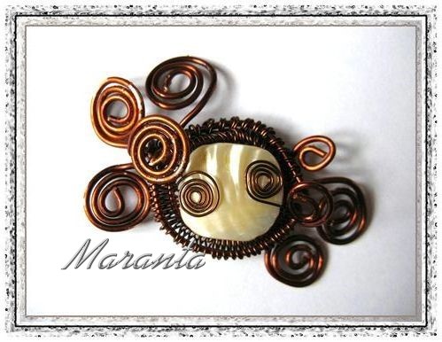 wire wrapping broszka