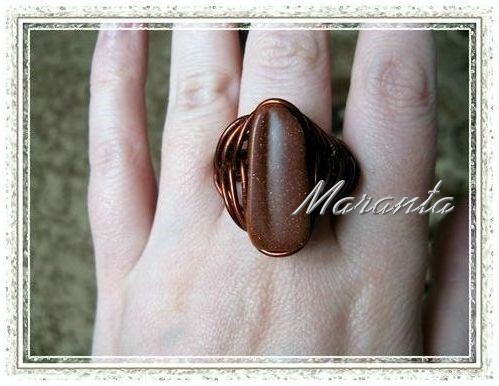 wire wrapping pierścionek
