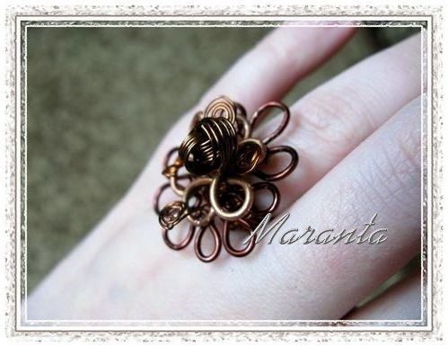 wire wrapping pierścionek