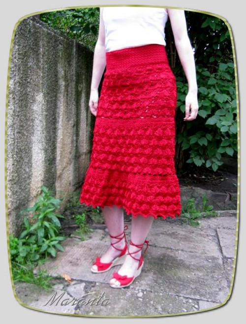 spódnica szydełkowa