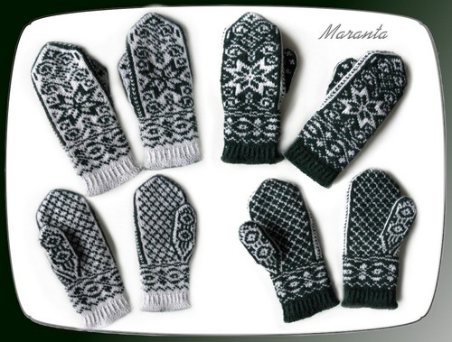 rękawiczki żakardowe norweskie